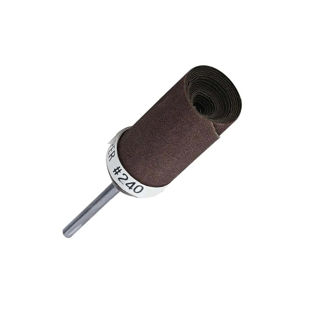[103-7132] BananaSandpaper Rolls 240 Grit on 3/32" Shanks (Pkg. 10)