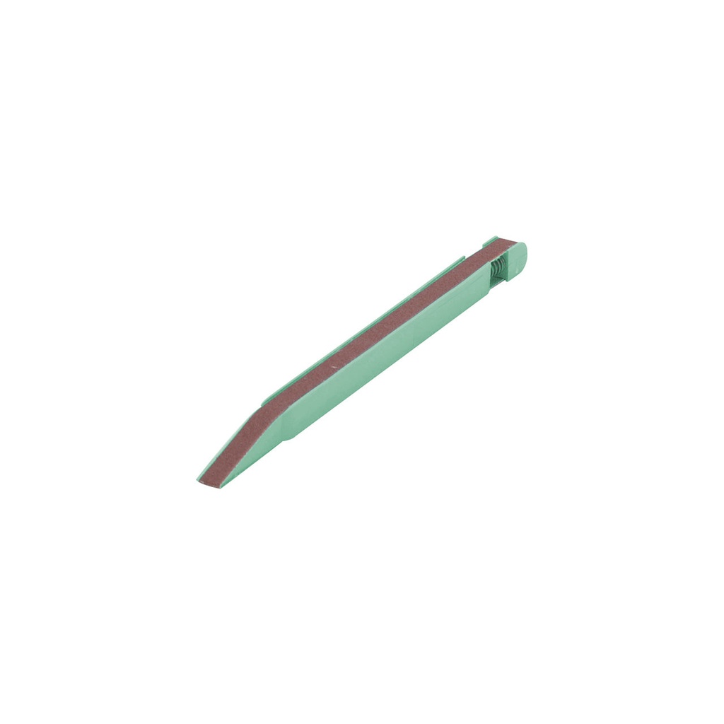 [107-3614] 1/4" Green Belt Stick with a 320 Grit Belt