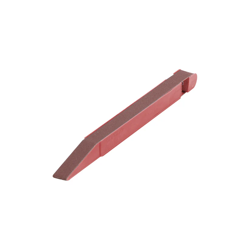 1/2" Red Belt Stick with a 120 Grit Belt