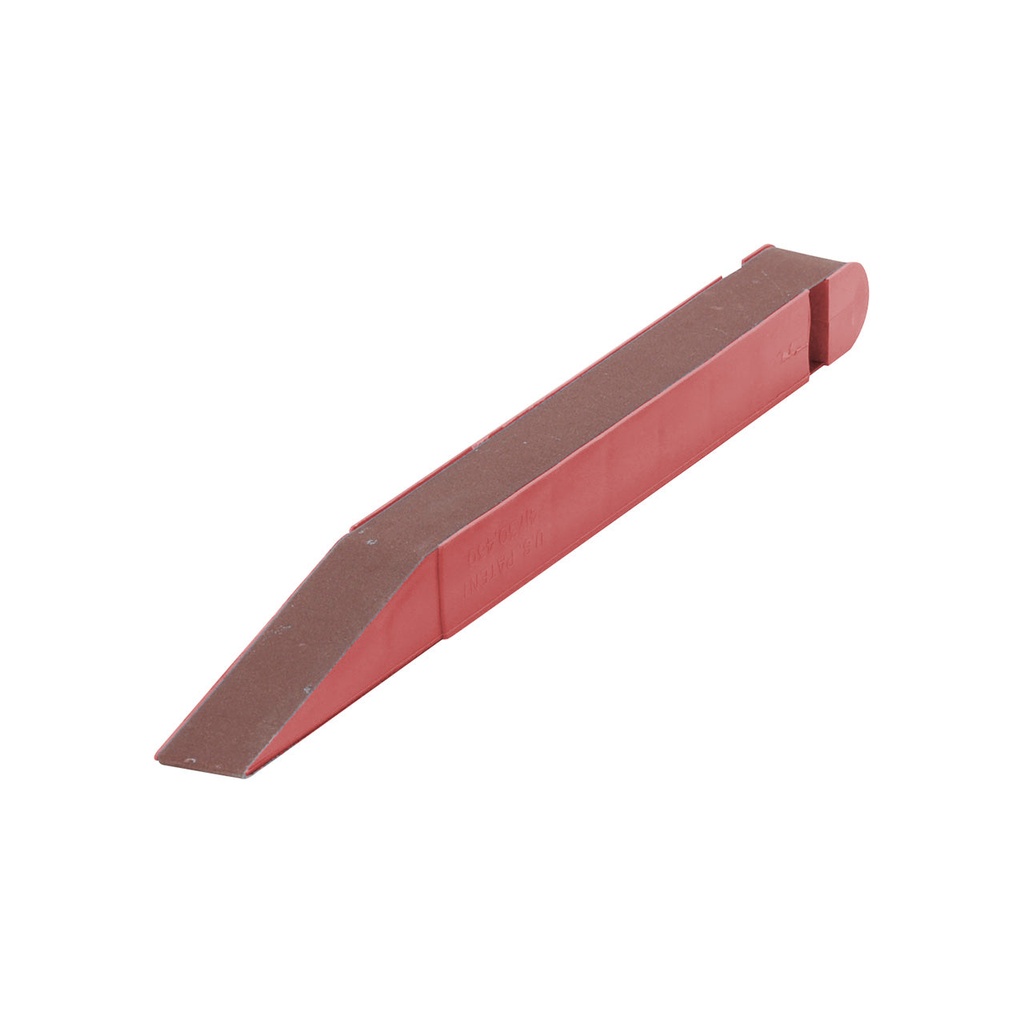 [107-3670] 3/4" Red Belt Stick with a 120 Grit Belt