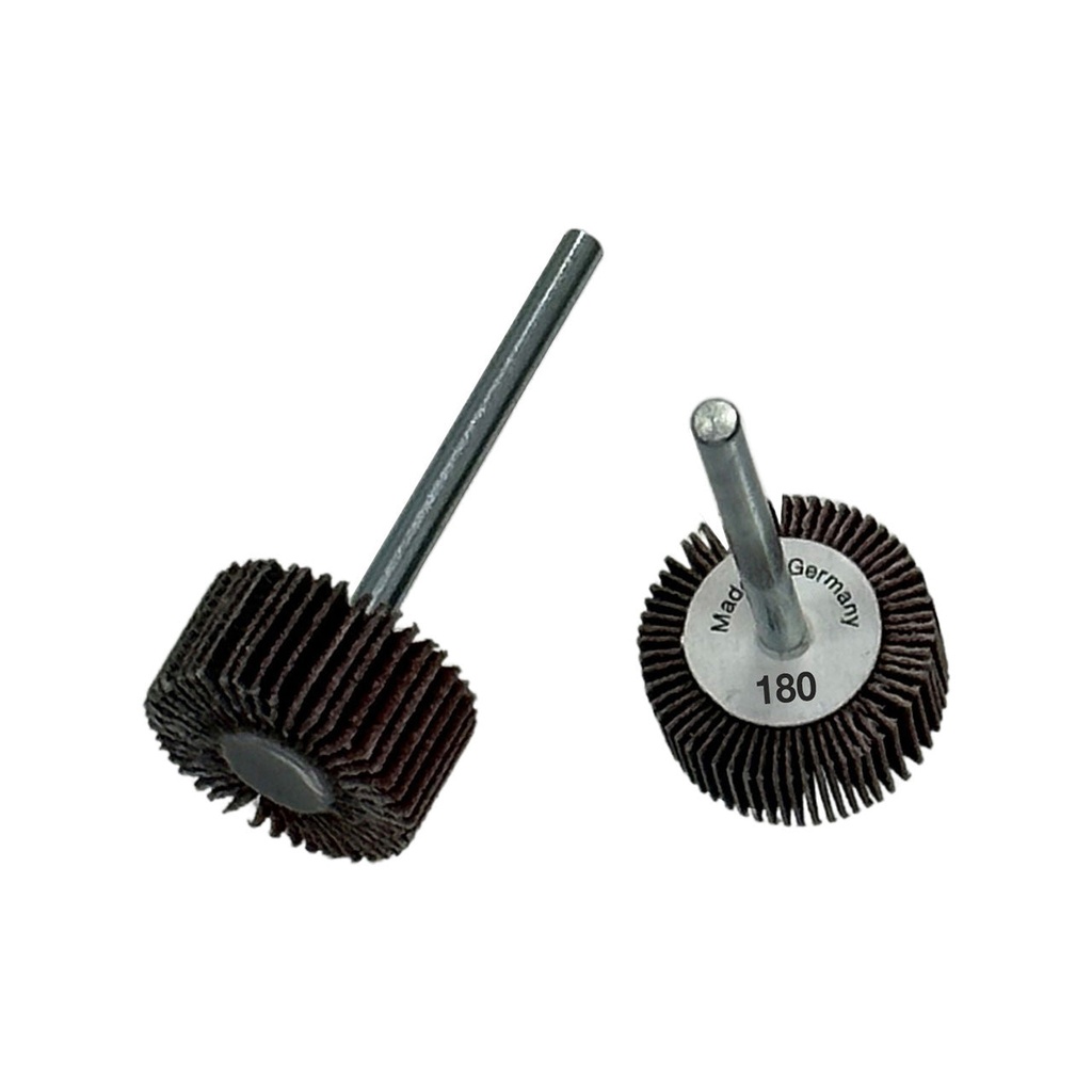 [107-5928] Flap Wheels, 1/8" Shank - 3/4" x 3/8", 180 Grit