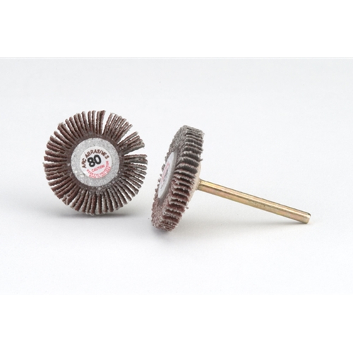 [107-5940] Flap Wheels, 1/8" Shank - 1-3/16" x 3/16", 80 Grit