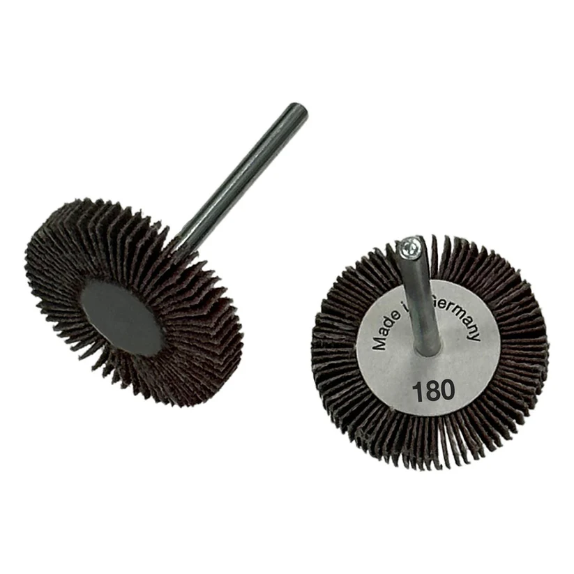 [107-5948] Flap Wheels, 1/8" Shank - 1-3/16" x 3/16", 180 Grit