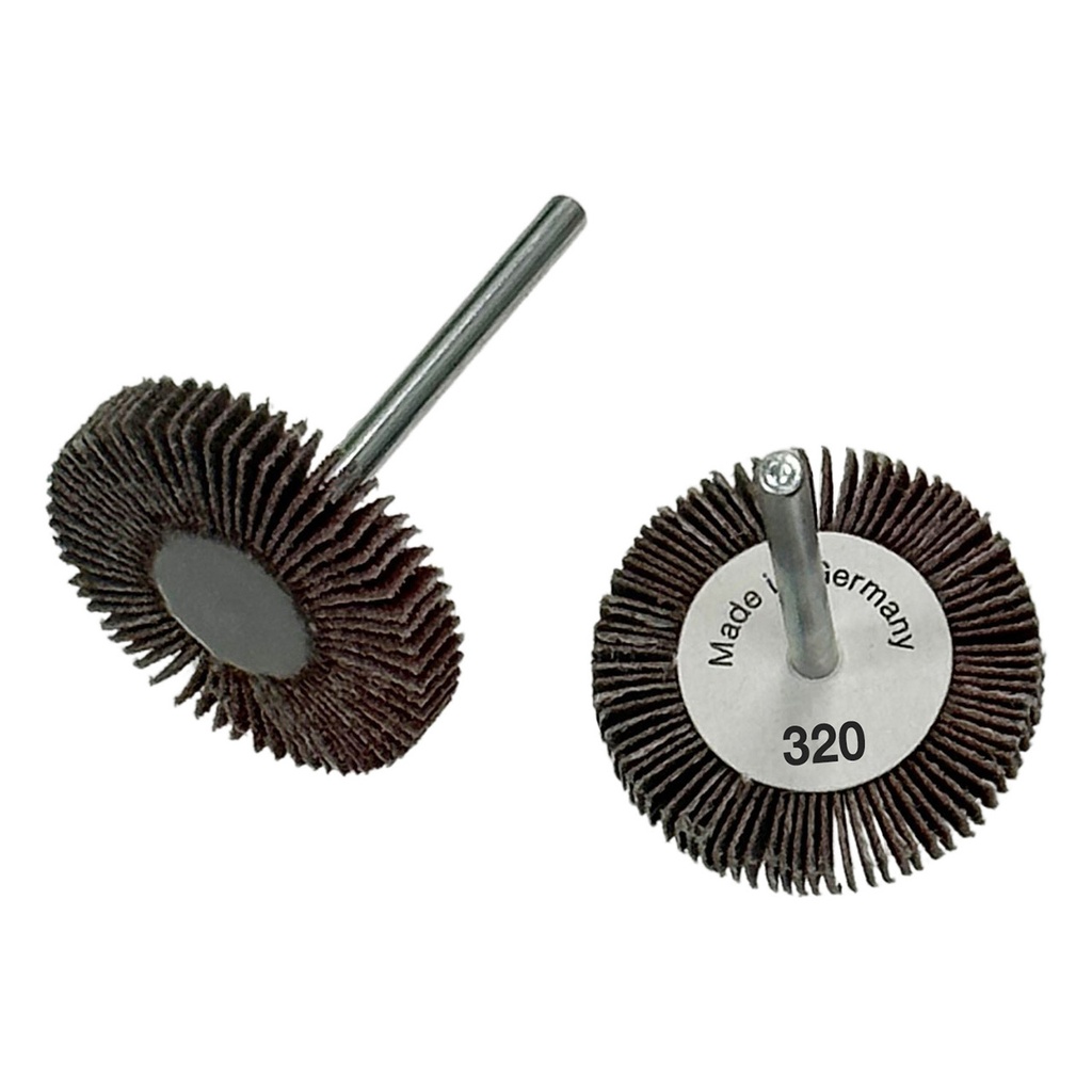 Flap Wheels, 1/8" Shank - 1-3/16" x 3/16", 320 Grit