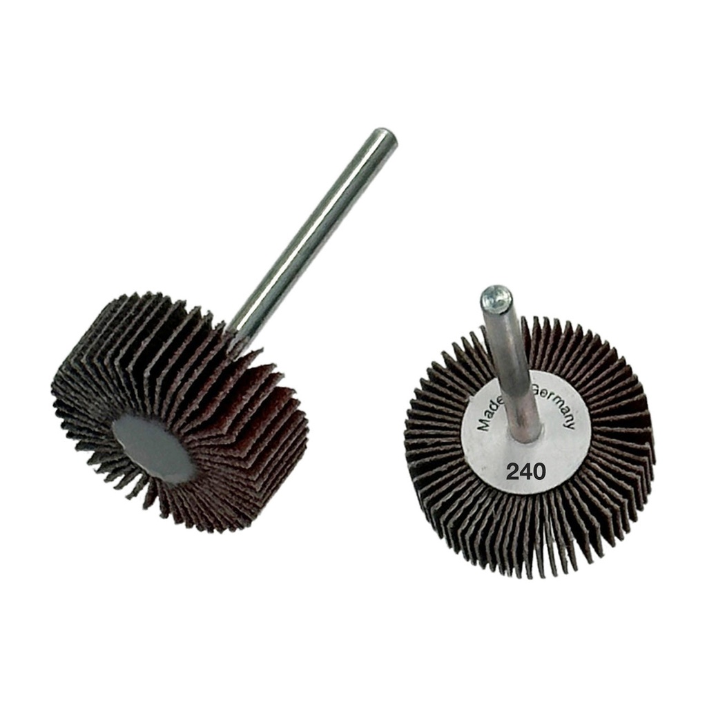 [107-5978] Flap Wheels, 1/8" Shank - 1" x 3/8", 240 Grit