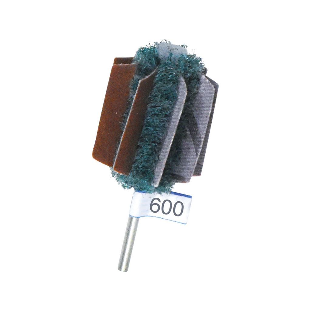 [107-5996] Mini Mounted Abrasive Buffs  - 600 Grit  (Pkg. of 3)