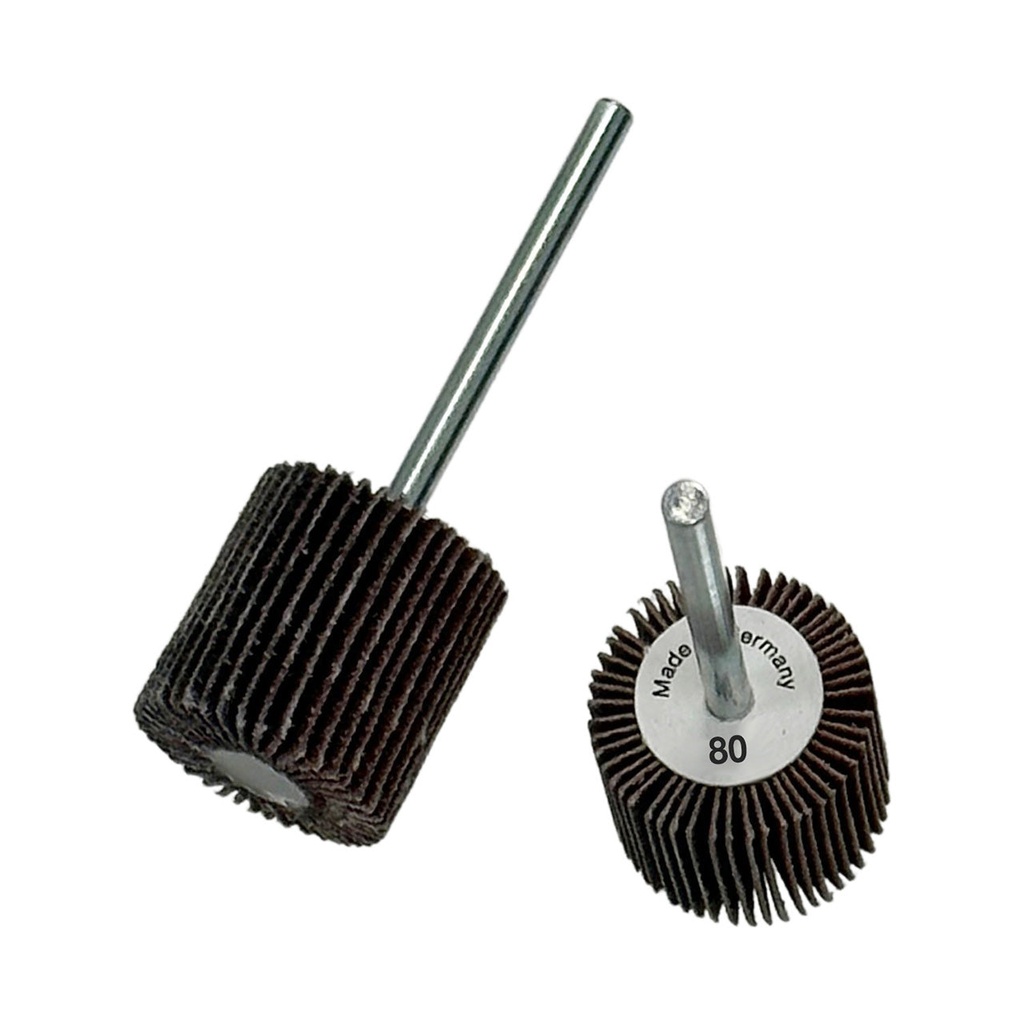 [107-6021] Flap Wheels, 1/8" Shank - 3/4" x 3/4", 80 Grit