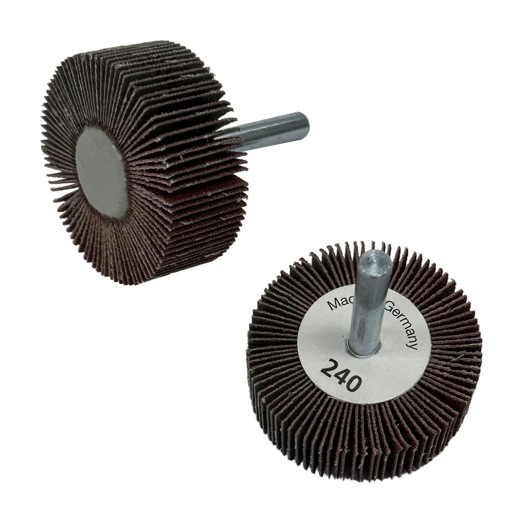 [107-6650] Flap Wheels, 1/4" Shank - 2" x 3/4", 240 Grit