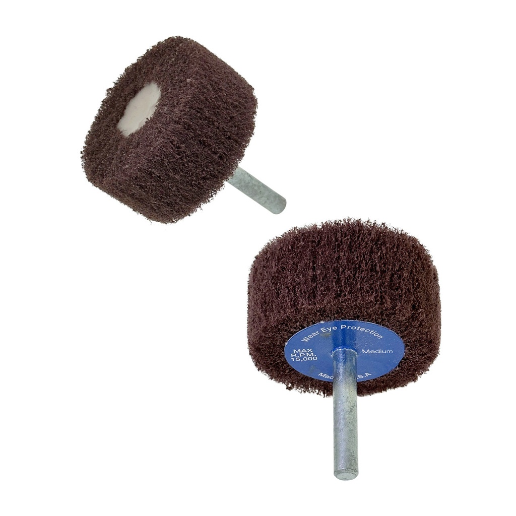 [108-0050] Fiber Flap Wheel 2"x1" Medium 1/4" shank