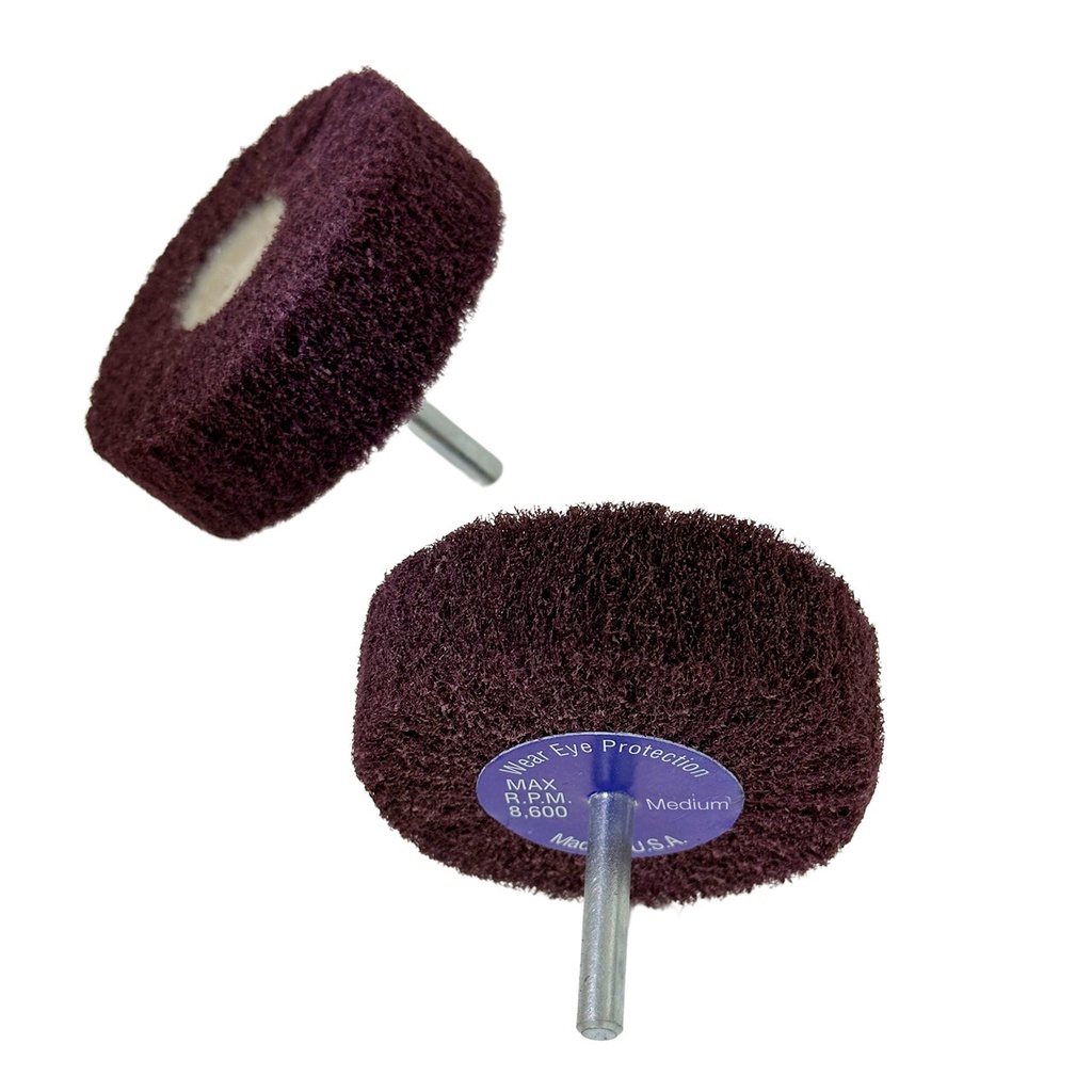 [108-0150] Fiber Flap Wheel 3"x1" Medium 1/4" shank