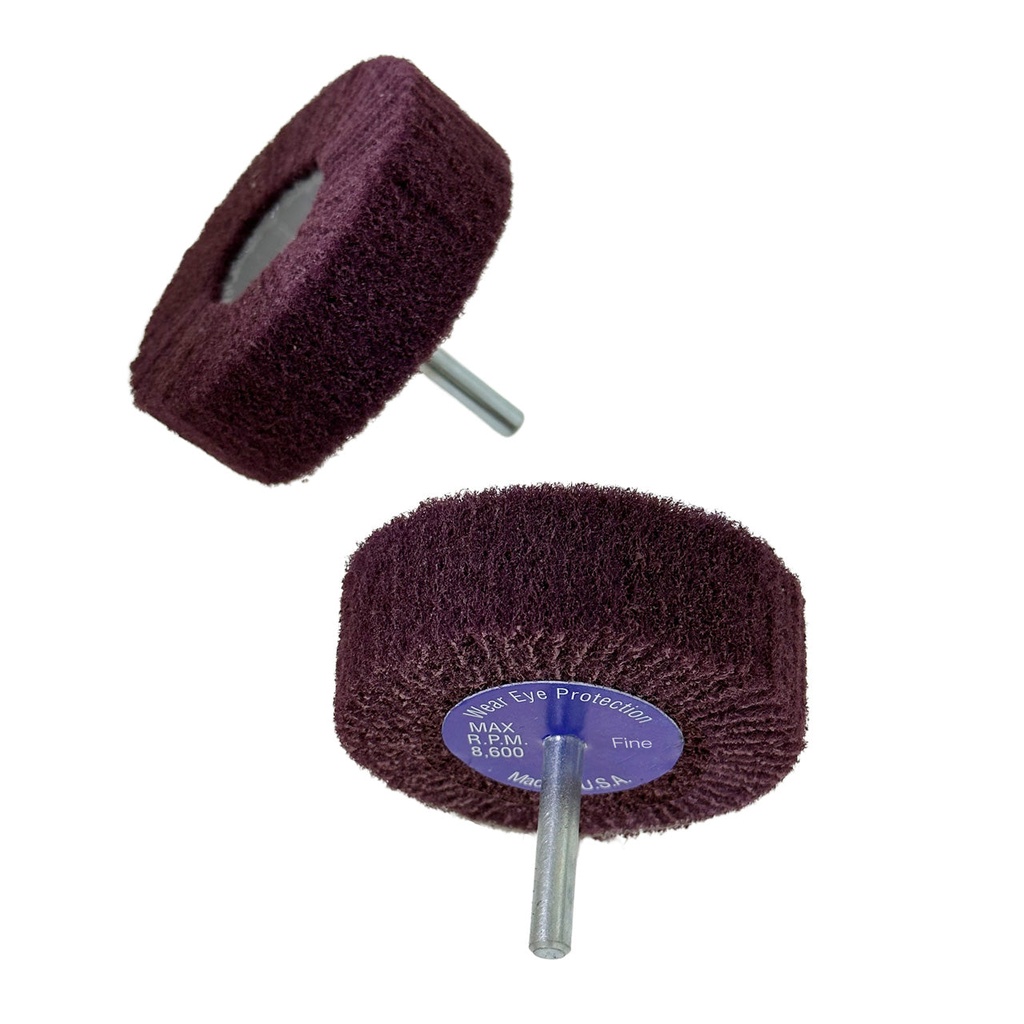 [108-0160] Fiber Flap Wheel 3"x1" Fine 1/4" shank