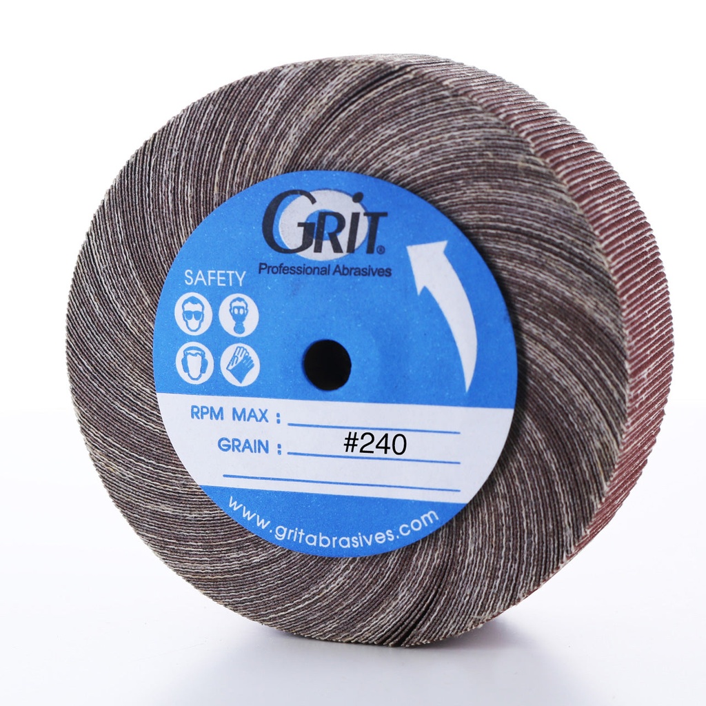 [108-0175] Cloth Flap Wheel 4" 240 Grit
