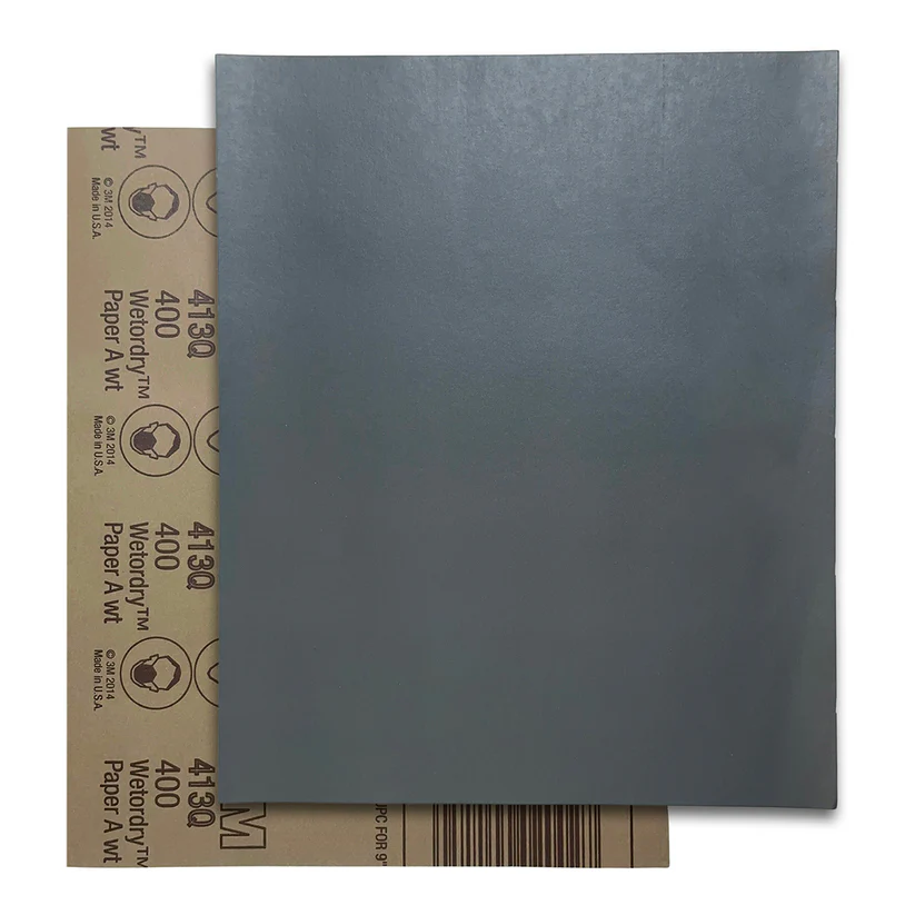 [109-8195] 3M™ Wetordry™ Silicon Carbide Sandpaper - 400 Grit  (Pkg. of 5)