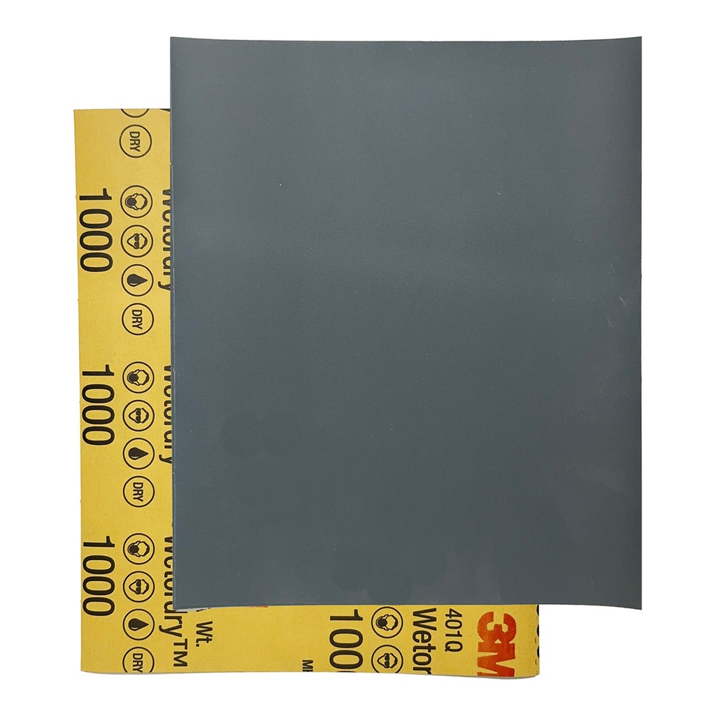 [109-8200] 3M™ Wetordry™ Silicon Carbide Sandpaper - 1000 Grit  (Pkg. of 5)