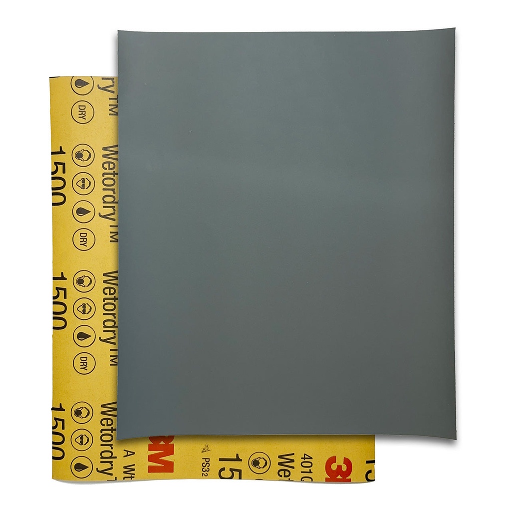 3M™ Wetordry™ Silicon Carbide Sandpaper - 1500 Grit  (Pkg. of 5)