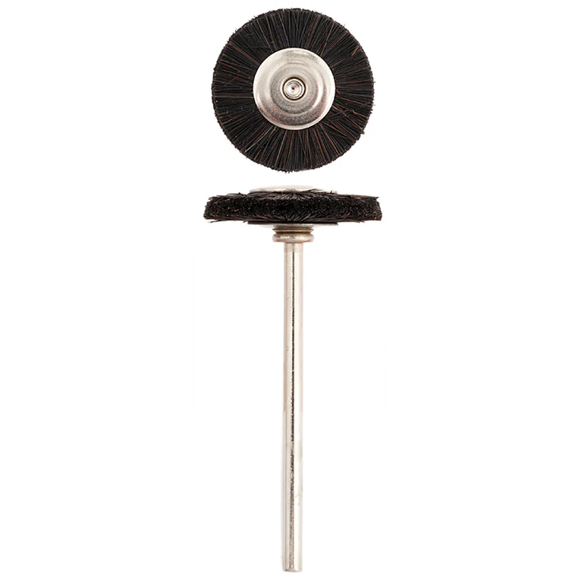 [112-7111] SUPRA® "MM" #711D Hard/Black Bristle Wheel Brushes (Pkg. of 12)