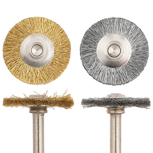 SUPRA® "MM" #723 Brass 0.003" Wheel Brushes (Pkg. of 12)