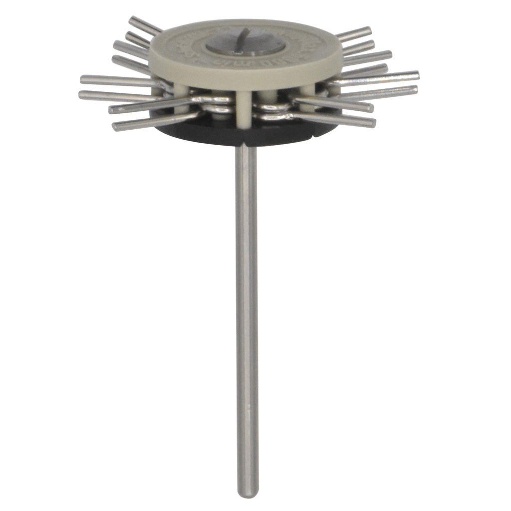 [113-1079] Mounted Texturing Wheel - 40x8mm, Heavy-Duty (Charcoal)