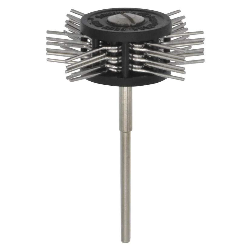 [113-1088] Mounted Texturing Wheel - 40x12mm, Extra-Coarse (Black)