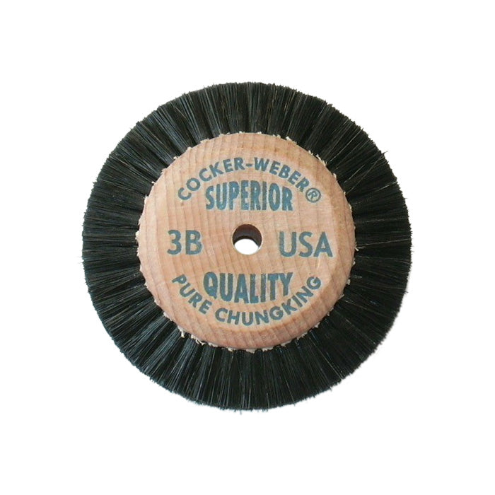 [115-1742] Cocker-Weber #3B SC Superior Wood Hub Wheel Brush