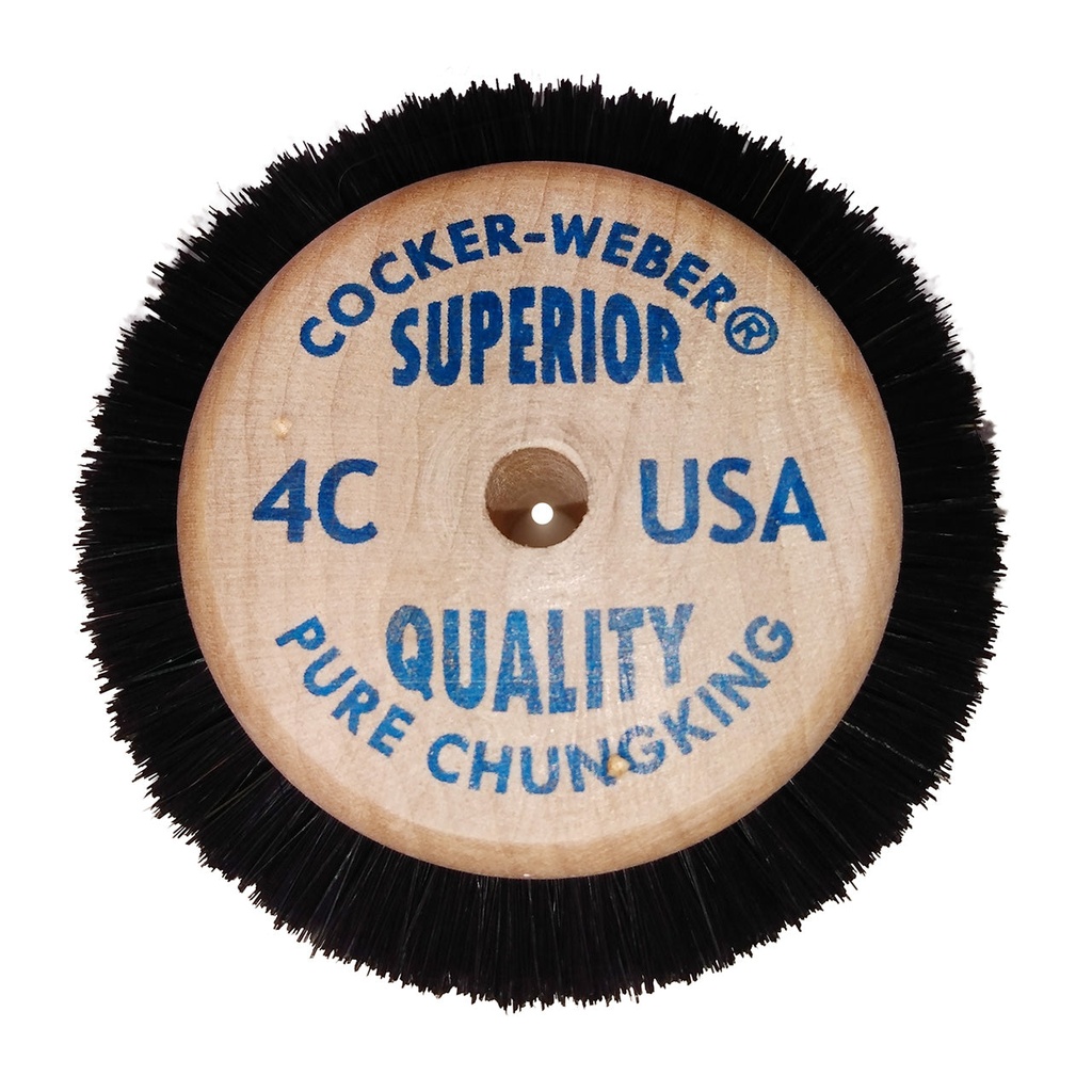 Cocker-Weber #4C SC Superior Wood Hub Wheel Brush