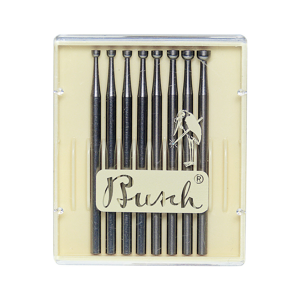 [121-1140] Busch® Cup Fig 77b 020-031 Set of 8 Burs