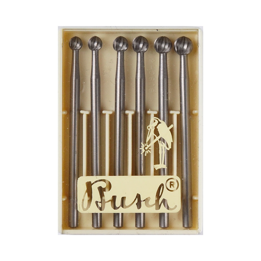 [121-3105] Busch®  Fig.1  033-045 Set of 6 Round Burs