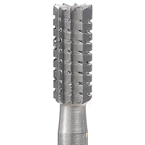 [121-4030] Busch® Fig. 21 - 1.40mm Cylinder Square Cross-Cut Burs, (Pkg. of 6)