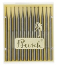 Busch® Fig 156c 007-018 Set of 12 Hart 90° Burs