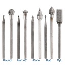 Jewelers Carbide Burs, 3/32" Shank - Bearing 16 (4.00mm)