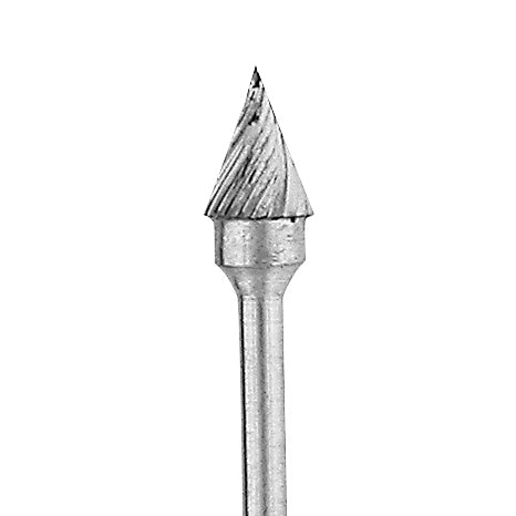 Jewelers Carbide Burs, 3/32" Shank - Cone 24 (5.60mm)