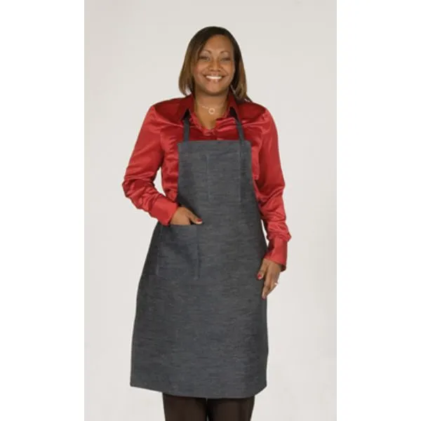 [827-1504] Blue Denim Apron with Pockets 36" x 28"