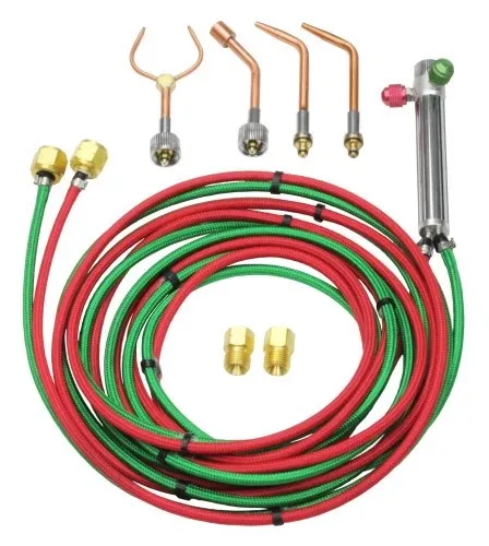 [830-2450] COMPACT TORCH KIT W/4 TIPS ACET/PROPANE/MAPP