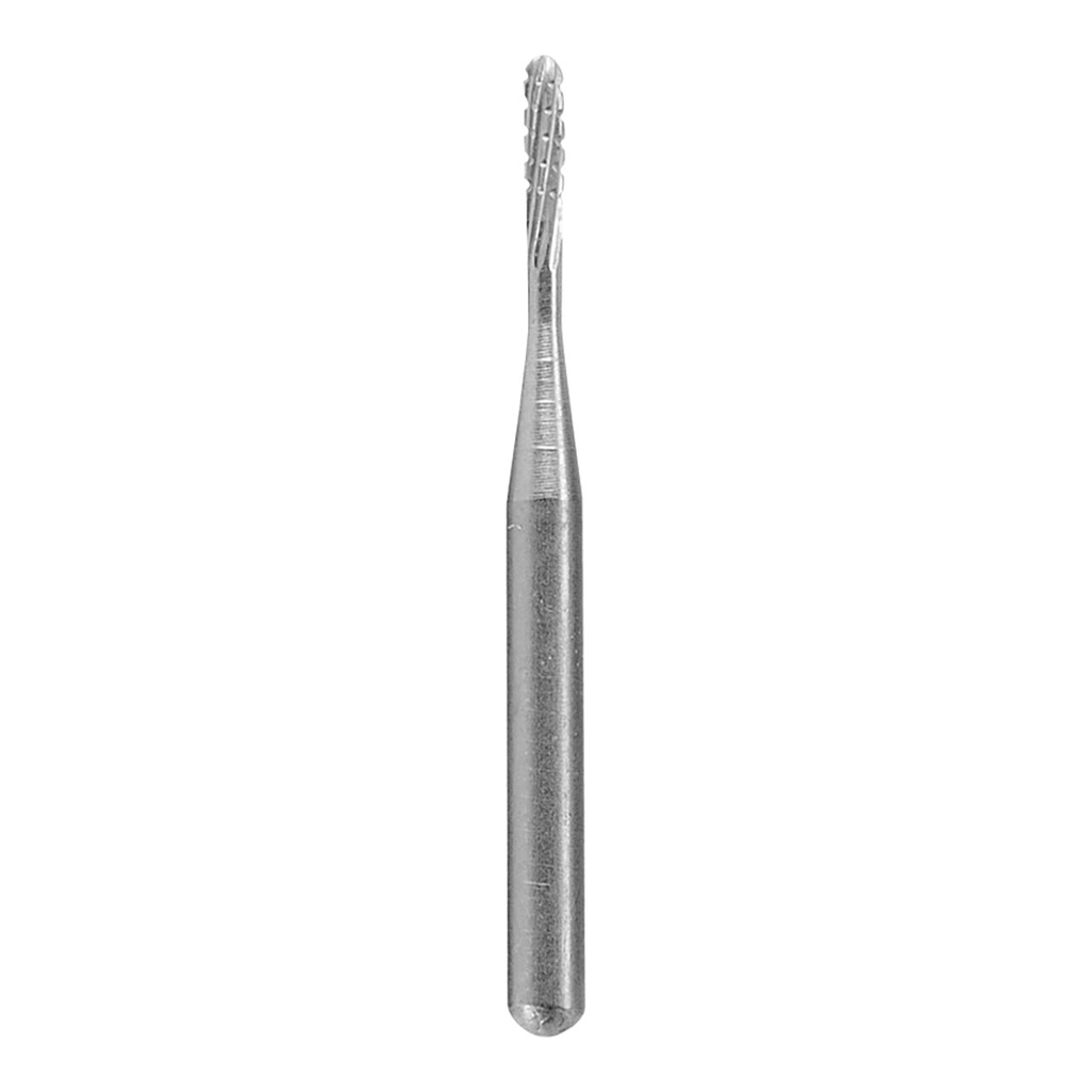[128-9875] Cylinder Square Dome Cross Cut 0.99mm Carbide Friction Grip Bur 1/16" Shank