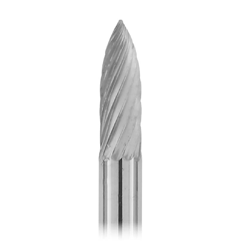 [129-1140] 1-1/2" Solid Carbide Burs - 1/8" Shank, 1/8" x 3/8" Plain Cut