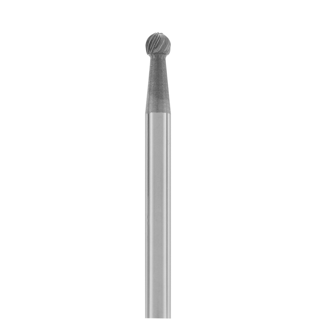 [129-1225] 3" Solid Carbide Burs - 1/8" Shank - 1/8" Round Double Cut