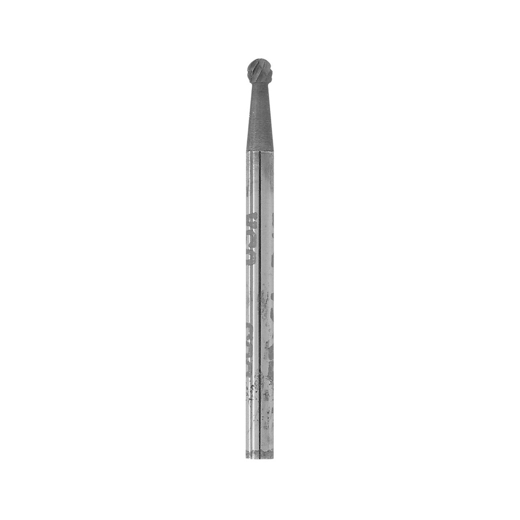 1-1/4" Solid Carbide Burs - 3/32" Shank, 3/32" Round Plain Cut