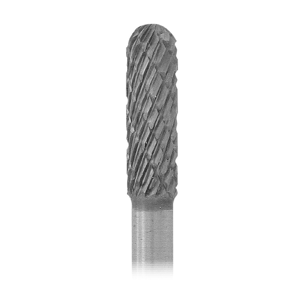 [129-1650] 1-1/2" Solid Carbide Burs - 1/8" Shank, 5/32" x 1/2" Rounded End Plain Cut