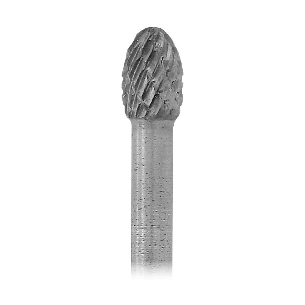 1-1/2" Solid Carbide Burs - 1/8" Shank, 3/16" x 9/32" Double Cut