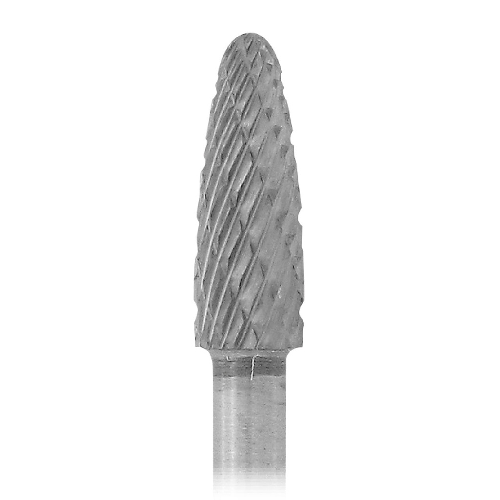 [129-1695] 1-1/2" Solid Carbide Burs - 1/8" Shank, 3/16" x 1/2", Double Cut, Bullet