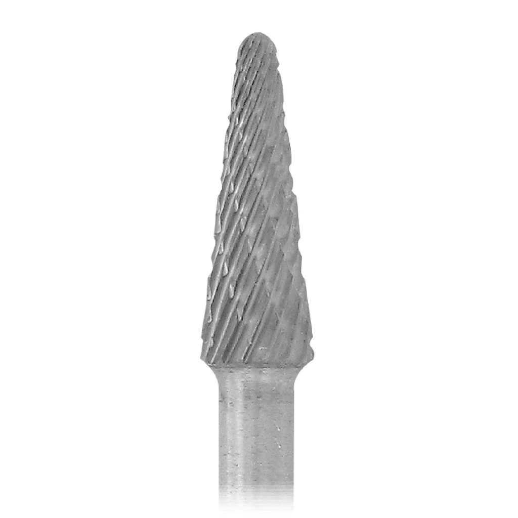 [129-1725] 1-1/2" Solid Carbide Burs - 1/8" Shank, 3/16" x 1/2" Double Cut, Rounded Point