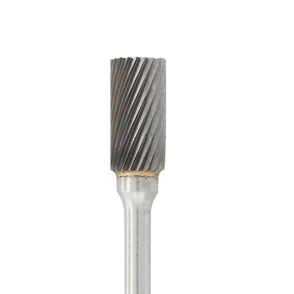 [129-1766] Carbide Head Burs - 1/8" Shank, 1/4" x 1/2" Double Cut, Cylinder