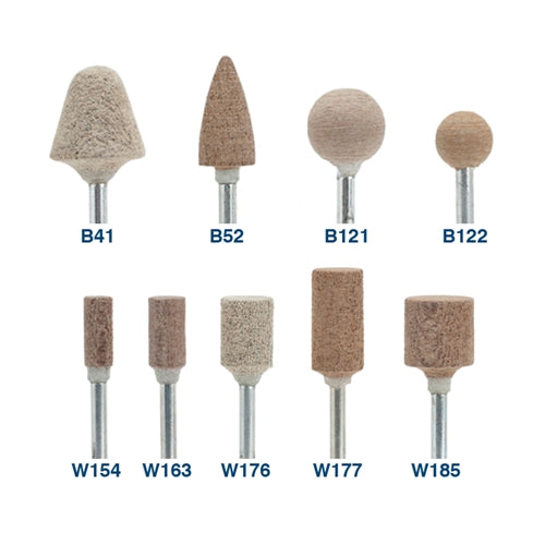 [135-1838] G-Flex Mounted Point B121 Ball 320 Grit - 1/8" Shank