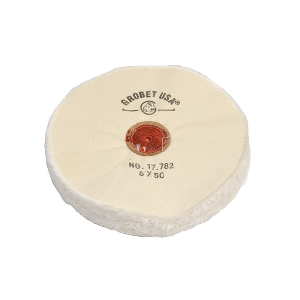 Grobet USA® White Muslin Buff - 5"x50 Ply, Loose