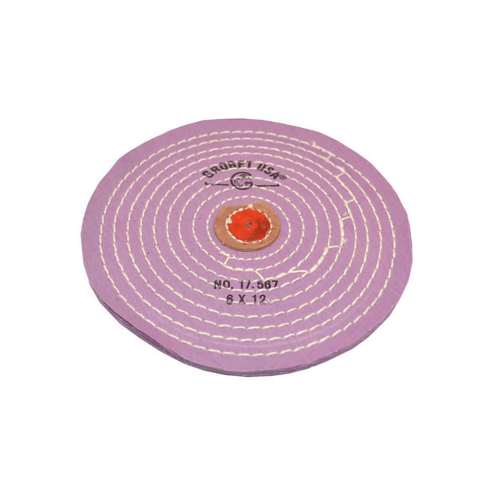 Grobet USA® Berry Muslin Buff - 6" Razor Edge