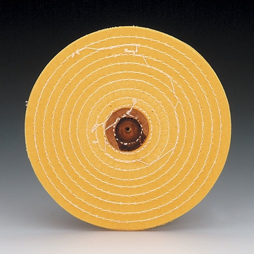 [141-8495] Yellow Razor-Edge 4" Muslin Buff