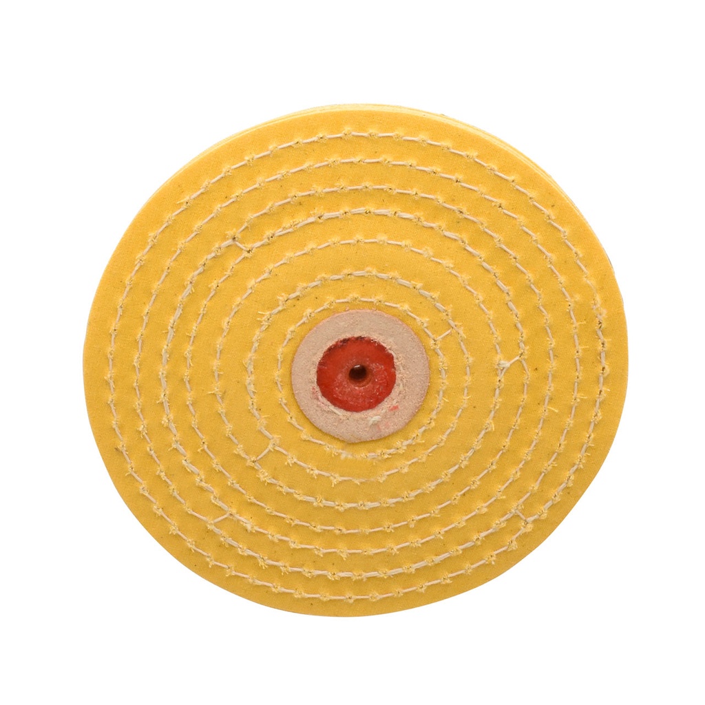 Yellow Razor-Edge 5" Muslin Buff