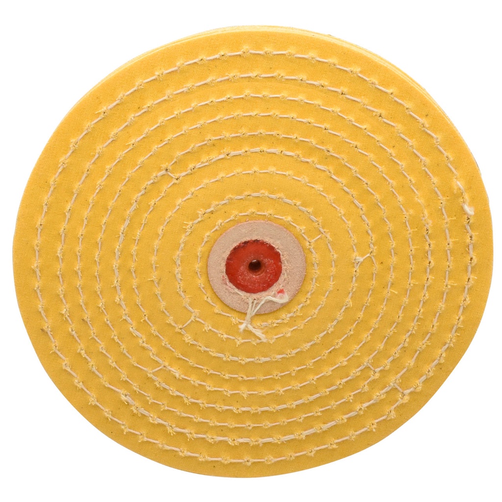 Yellow Razor-Edge 6" Muslin Buff