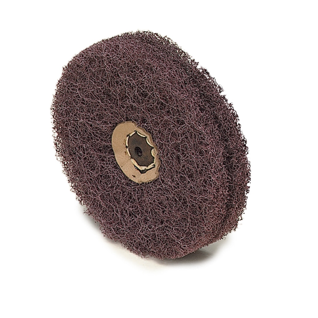 [142-3010] 4" Satin Finish Buffs - 2-ply, Fine