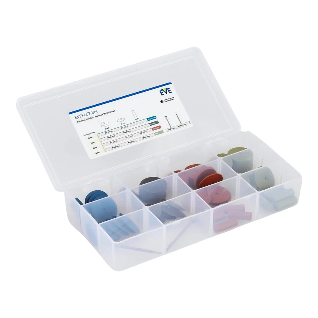 EVE® Poly Polishers EVEFLEX Unmounted Set of 52